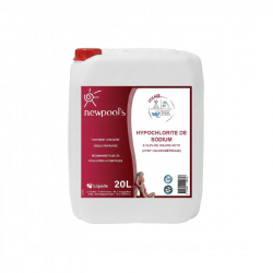 CHLORE LIQUIDE CONCENTRÉ 47/55° CHLOROMÉTRIQUE 12.5-14% DE CHLORE ACTIF ANTI-TARTRE - 20L
