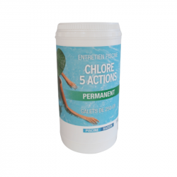 CHLORE 5 ACTIONS GALETS DE 250G - 1KG