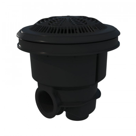 BONDE DE FOND LINER 2'' TARAUDÉE AVEC GRILLE ANTI-VORTEX (4 COLORIS)