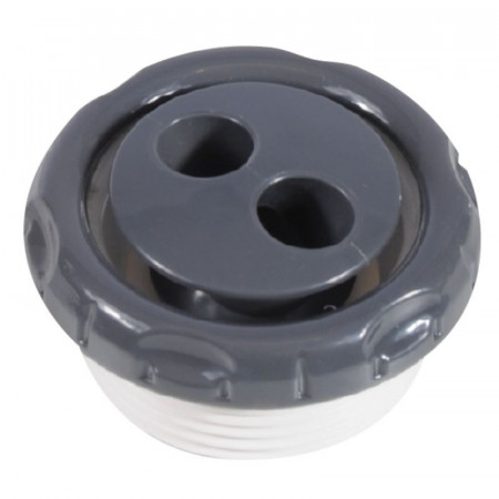 BUSE DE MASSAGE 1"1/2 FILETÉE AVEC 2 JETS HYDROMASSANTS ROTATIFS ANTHRACITE