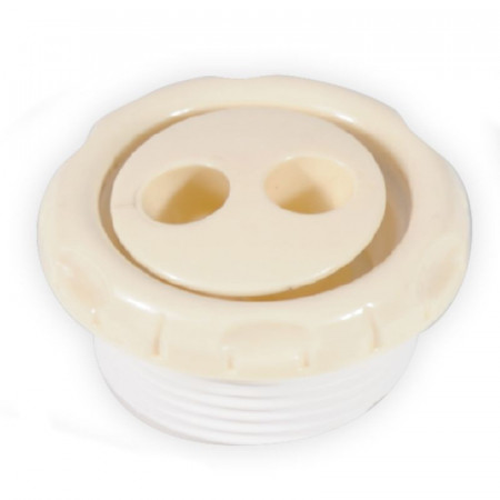 BUSE DE MASSAGE 1"1/2 FILETÉE AVEC 2 JETS HYDROMASSANTS ROTATIFS SABLE