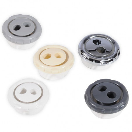 BUSE DE MASSAGE 1"1/2 FILETÉE AVEC 2 JETS HYDROMASSANTS ROTATIFS