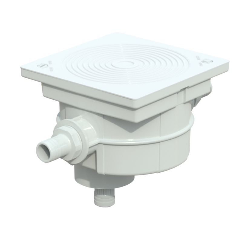 BOITE DE CONNEXION À COLLER Ø50MM + PRESSE ÉTOUPE BLANCHE