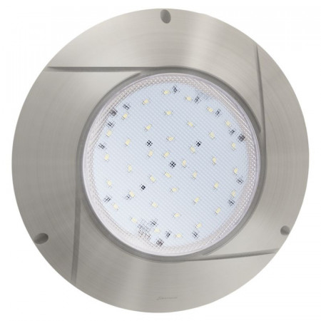 PROJECTEUR PLAT 90 LED SM COULEURS RGB 16W A VISSER 1"1/2 + TÉLÉCOMMANDE INOX