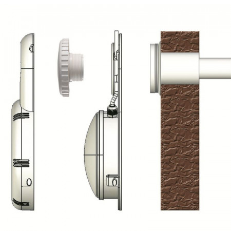 PROJECTEUR 36 LED SM COULEURS RGB PISCINE HORS-SOL + TÉLÉCOMMANDE INSTALLATION