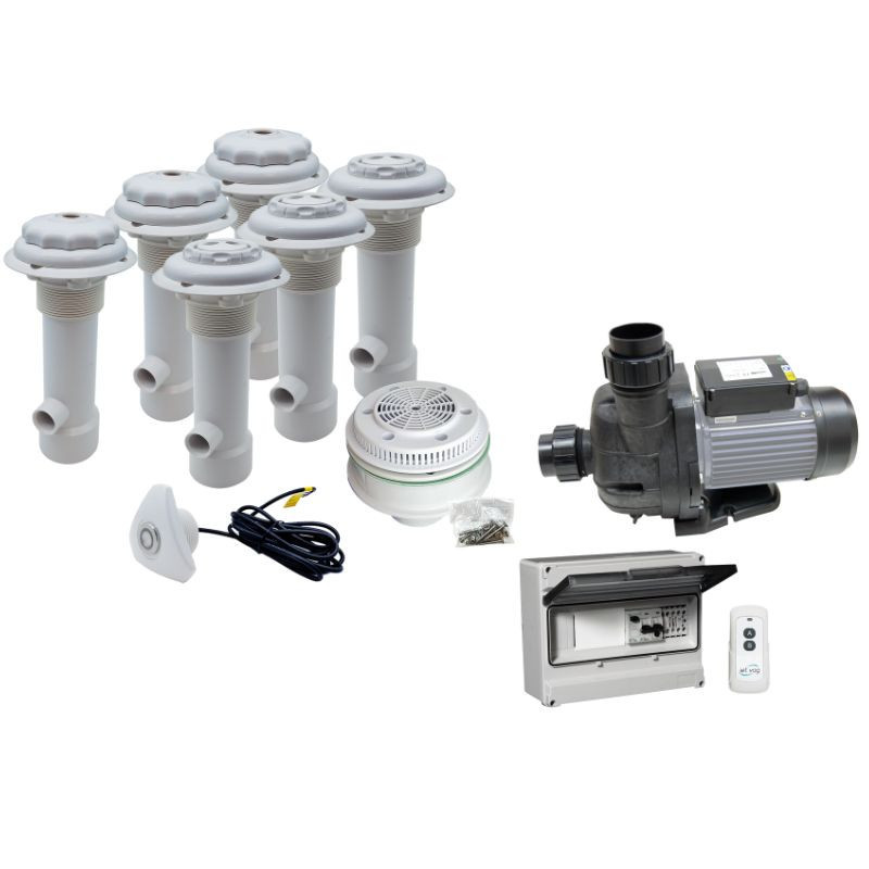 Kit balnéo 6 buses blanches