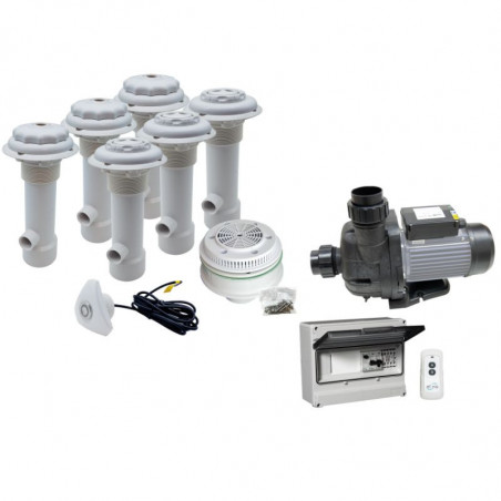 Kit balnéo 6 buses blanches