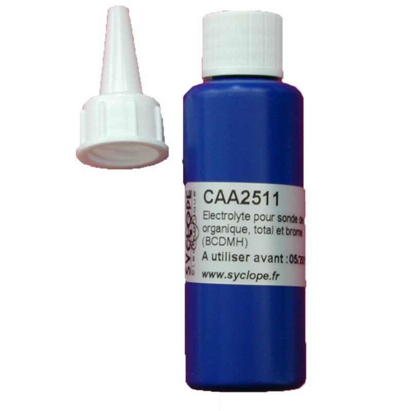 Électrolyte pour sonde de chlore organique + total