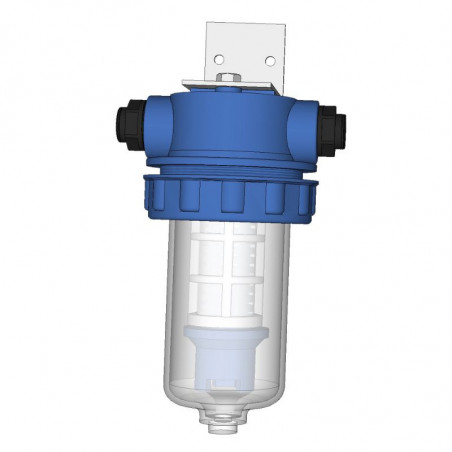 PRÉFILTRE 5" TRANSPARENT SYCLOPE RACCORDS PE 5/8MM (POUR PEN0004)