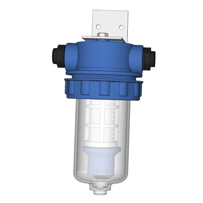 PRÉFILTRE 5" TRANSPARENT SYCLOPE RACCORDS PE 4/6MM (POUR PEN0005)