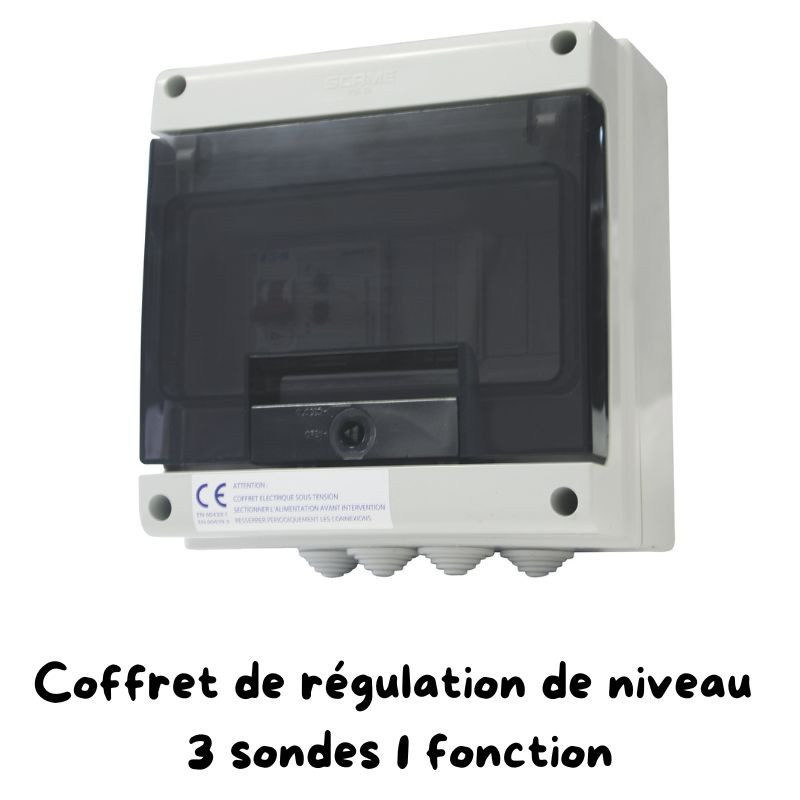 COFFRET DE RÉGULATION DE NIVEAUX 3, 5 ou 7 SONDES