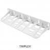 SUPPORT MURAL ÉQUERRE + 4 VIS POUR FILTRE 9"3/4 TRANSPARENT 3 PIÈCES TRIPLEX