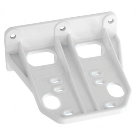 SUPPORT MURAL ÉQUERRE + 4 VIS POUR FILTRE 9"3/4 TRANSPARENT 3 PIÈCES