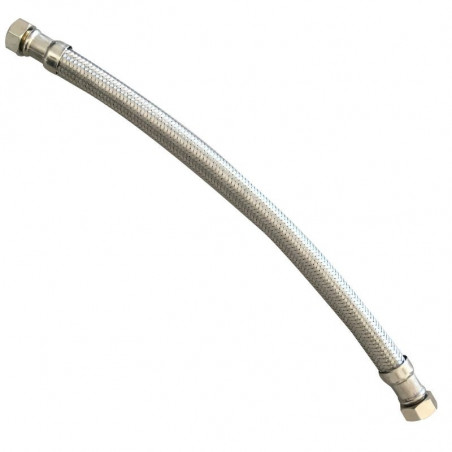 FLEXIBLE INOX EPDM Ø20MM 3/4"F DROIT + 3/4"F DROIT 1M