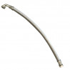 FLEXIBLE INOX EPDM Ø20MM 3/4"F COUDÉ + 3/4"F DROIT 1M
